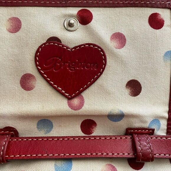 Brighton heart print canvas crossbody wallet - Picture 5 of 9